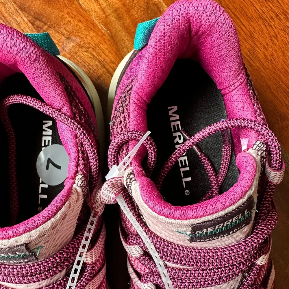 Merrell Women’s Fuchsia Bravada Edge Running Sneakers Shoes - Picture 9 of 16